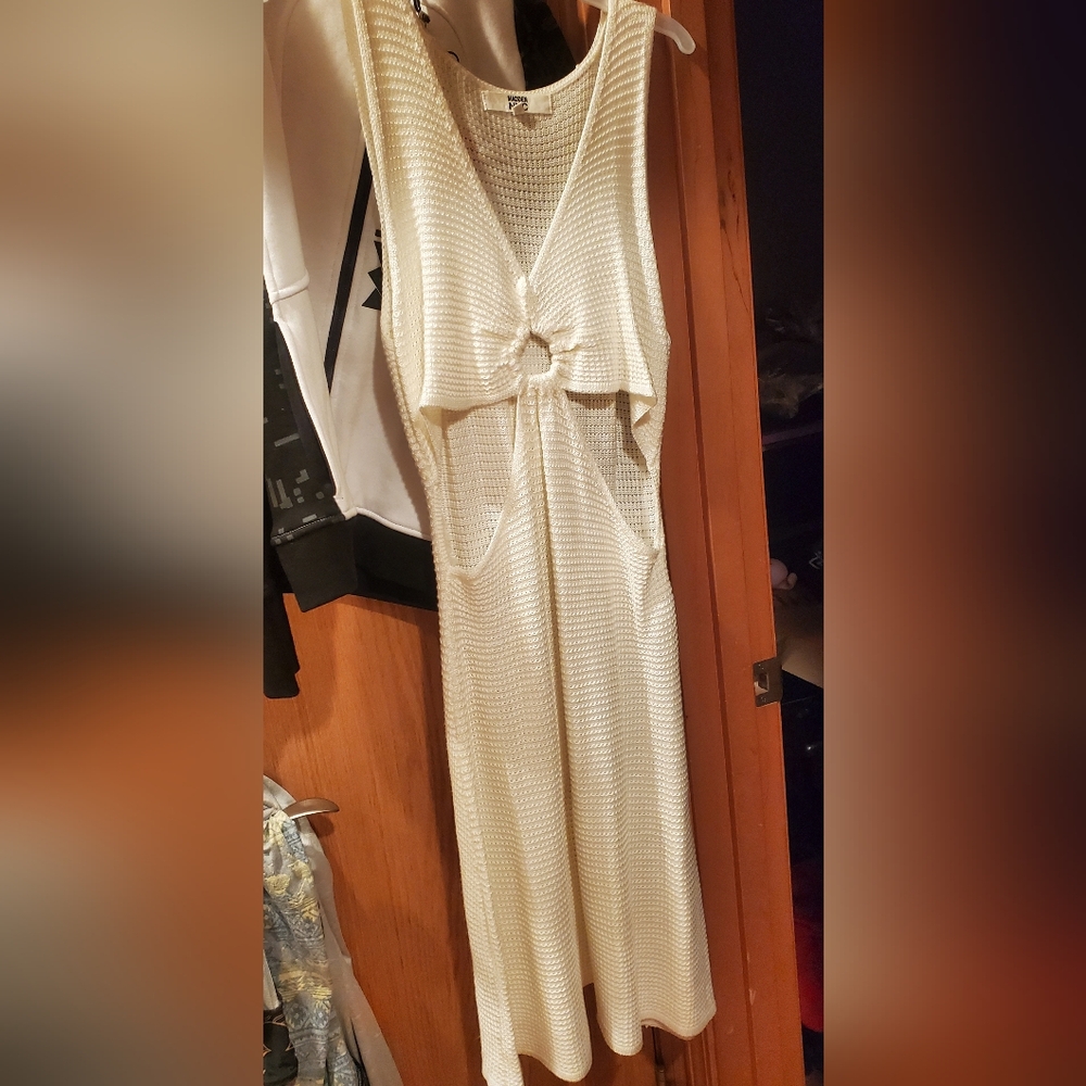 Cream Mesh Top